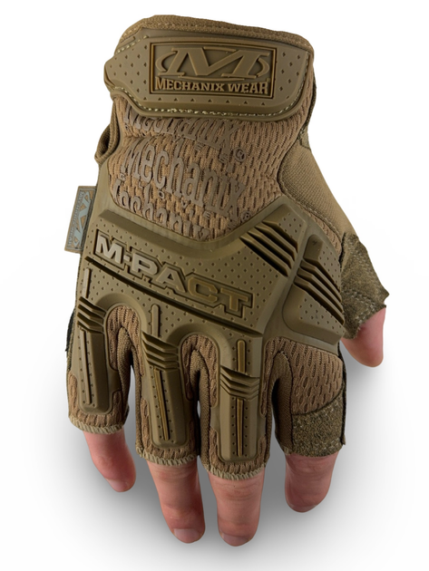 Перчатки тактические Mechanix M-Pact® Fingerless Coyote Gloves XL Coyote - изображение 1