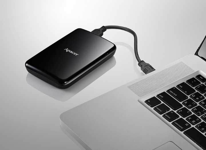 Внешний Жесткий диск Apacer USB 3.2 Gen1 AC233 1TB 2,5" Black AP1TBAC233B-S) - изображение 2