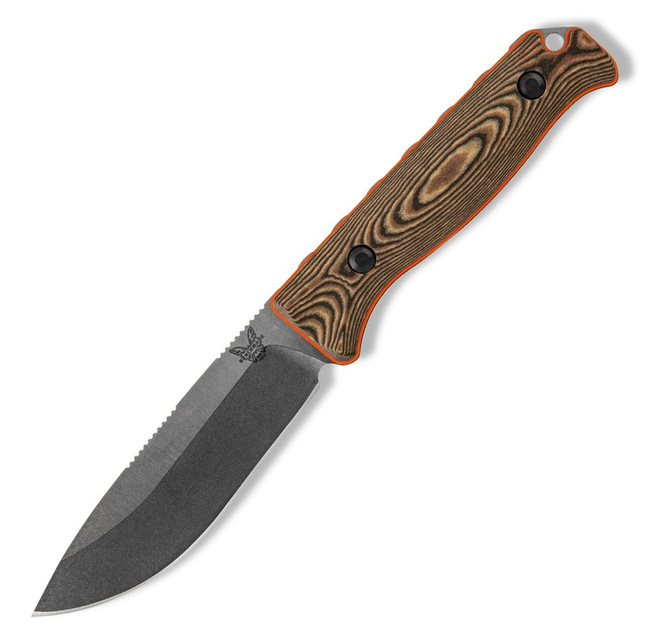 Нож нескладной с чехлом Benchmade 15002-1 Saddle Mountain Skinner richlite, 221 мм - изображение 1