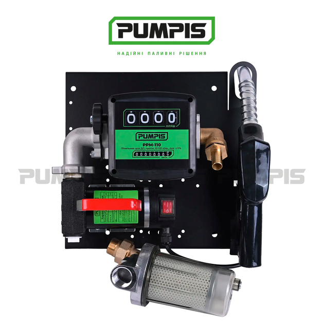 Заправна станція, міні АЗС для дизельного палива PUMPIS MINI 220-40, з лічильником, 220 В, 40 л/хв - зображення 4