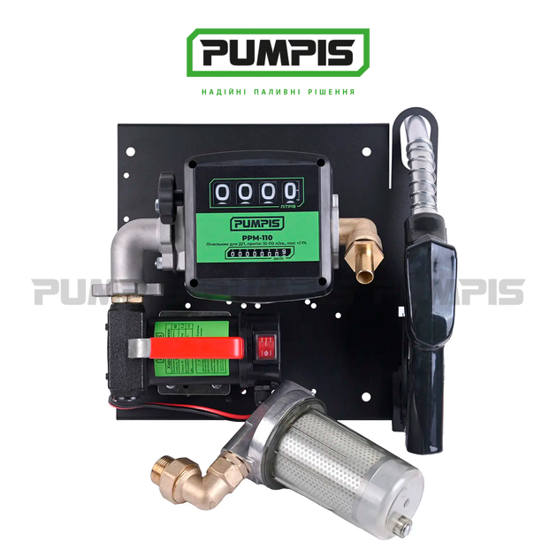 Заправна станція, міні АЗС для дизельного палива PUMPIS MINI 12-40, 12 В, 40 л/хв - зображення 4