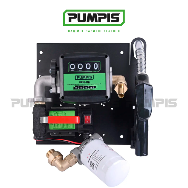 Заправна станція, міні АЗС для дизельного палива PUMPIS MINI 12-40, 12 В, 40 л/хв - зображення 3