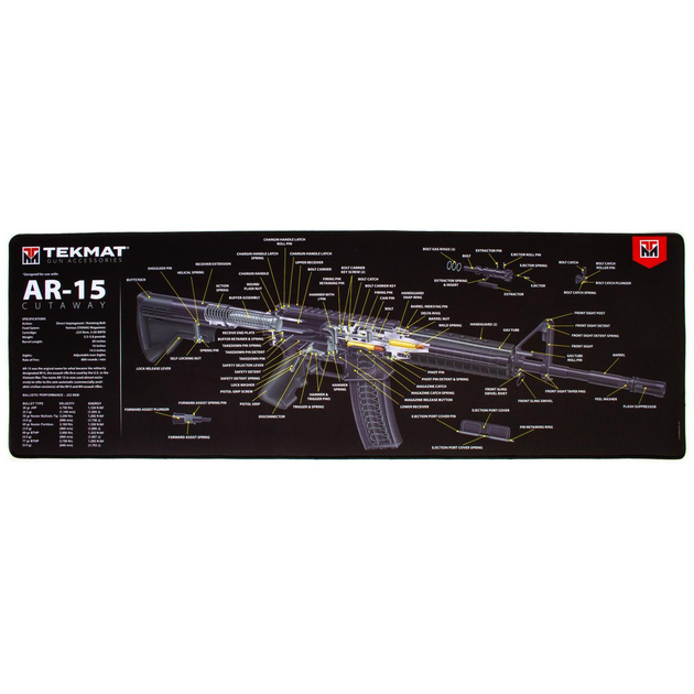 Килимок для зброї Tekmat AR-15 Cutaway - зображення 1