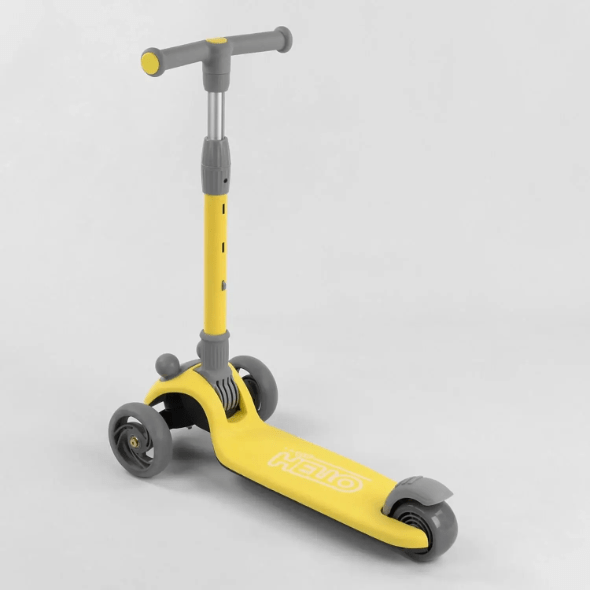 Самокат 3-х колісний Best Scooter жовтий, до 60 кг RS-8999 - зображення 2