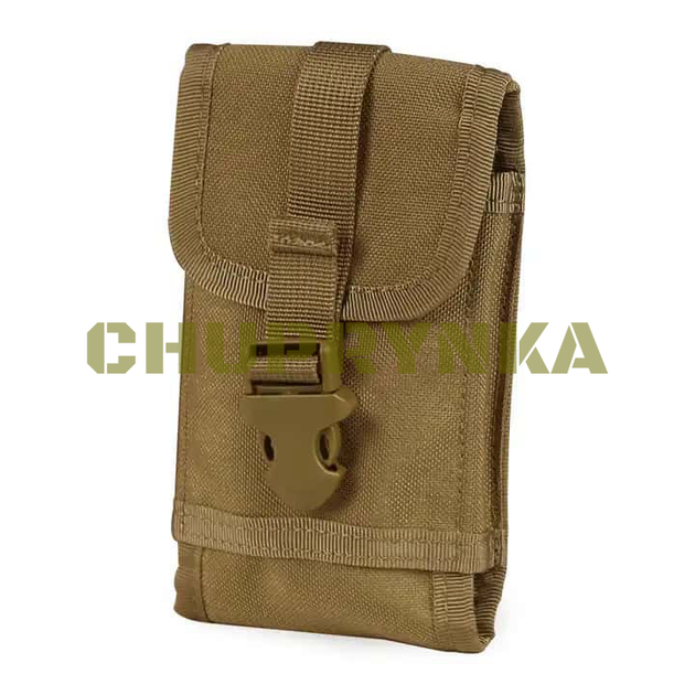 Подсумок для мобильного телефона с креплением MOLLE, Койот - изображение 2