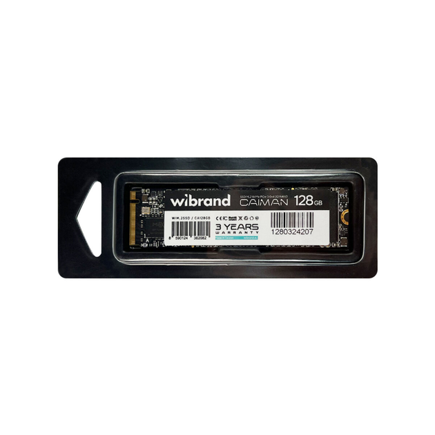 Твердотельный накопитель SSD M.2 Wibrand Caiman 128GB NVMe 2280 PCIe 3.0 3D NAND (WIM.2SSD/CA128GB) - изображение 3