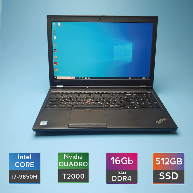 Ноутбук Lenovo ThinkPad P53 (i7-9850H/RAM 16GB DDR4/SSD 512GB/Quadro ...