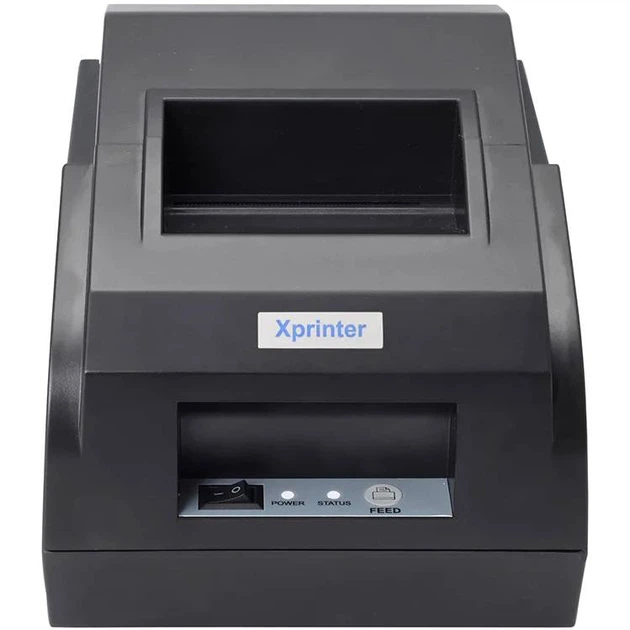 Термопринтер принтер чеков Xprinter XP-58IIL термопечать 90 мм/с лента 58 мм USB Black - изображение 2