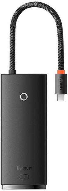 Hub USB Type-C Baseus OS Lite 6-Port HDMI + USB 3.0 x 2 + PD + SD/TF Black (WKQX080301) - obraz 2