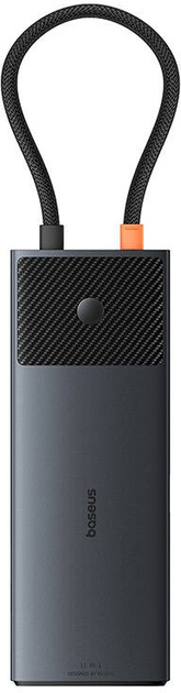 Адаптер Хаб USB-C 11в1 Baseus Metal Gleam Dark Gray (B00061801123-00) - зображення 2