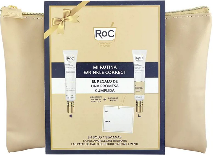 Набір для догляду за обличчям Roc Wrinkle Correct Денний крем SPF 30+ 30 мл + Нічний крем 30 мл (1210000800558) - зображення 1