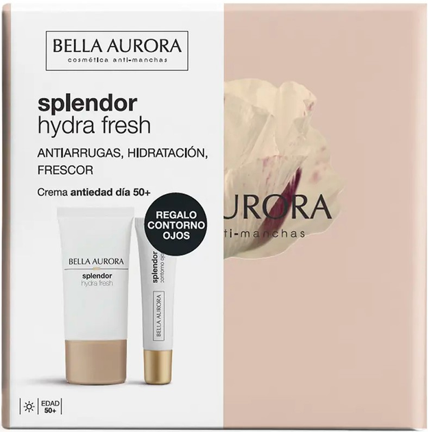 Набір для догляду за обличчям Bella Aurora Splendor Hydra Fresh 50+ Денний крем SPF 20 50 мл + Крем для шкіри навколо очей 15 мл (8413400017721) - зображення 1
