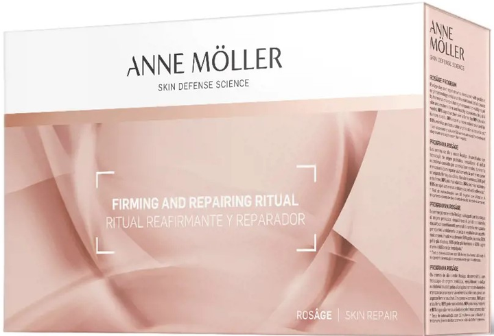 Набір для догляду за обличчям Anne Moller Rosage Balance Rich Repairing Денний крем SPF 15 50 мл + Нічний крем 15 мл + Гель з гіалуроновою кислотою 5 мл + Очищувальне молочко 60 мл (8058045438496) - зображення 2
