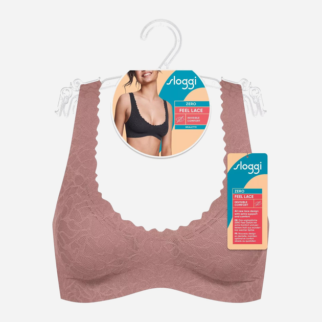 Бюстгальтер без кісточок Sloggi Zero Feel Lace 2.0 Bralette 10211241 XL Какао (7613138528204) - зображення 6