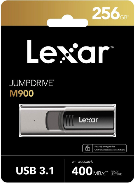 Pendrive Lexar JumpDrive M900 128GB USB 3.1 Black/Grey (LJDM900128G-BNQNG) - obraz 6