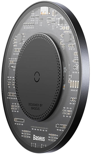 Bezprzewodowa ładowarka Baseus Simple 2 15 W z kable USB-C do USB-C 1 m Black (CCJJ050001) - obraz 8