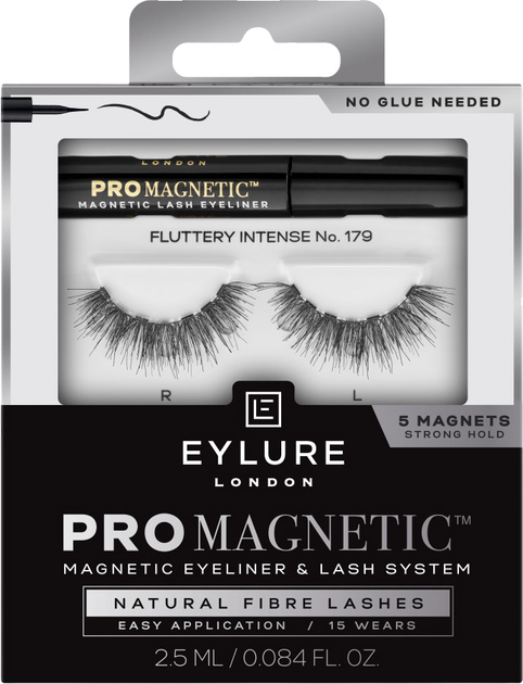 Sztuczne rzęsy Eylure Pro Magnetic Lash System 179-Fluttery Intense z eyelinerem 2.5 ml (619232001176) - obraz 1