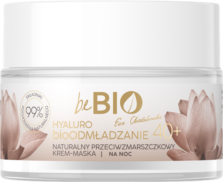 Krem-maska do twarzy Be Bio odmładzanie 40+ na noc 50 ml (5908233661720) - obraz 1