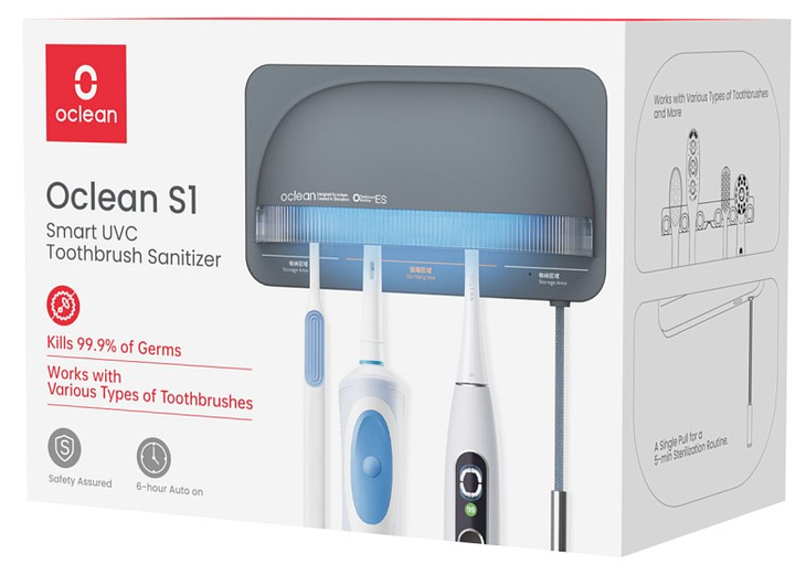 Sterylizator do szczoteczek do zębów Oclean S1 Grey (6970810552645) - obraz 9