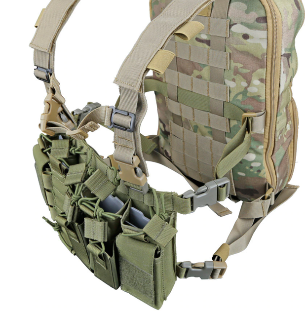 Нагрудник Модульный Разгрузка Тактический Жилет ClefersTac Chest Rig - Олива (5002225) - зображення 2