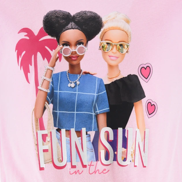 Подростковое летнее платье для девочки Disney Barbie EX1087 134-140 см Розовое (3609086877369) - Фото 7 Подростковое летнее платье для девочки Disney Barbie EX1087 134-140 см Розовое (3609086877369) - изображение 7