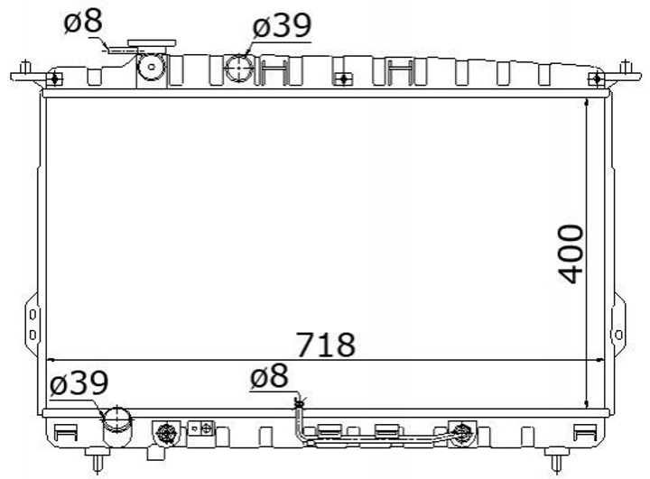 Радиатор охлаждения двигателя STARLINE HYA2107 Hyundai Sonata 2531038050, 2531039500, 253103F000 - изображение 1