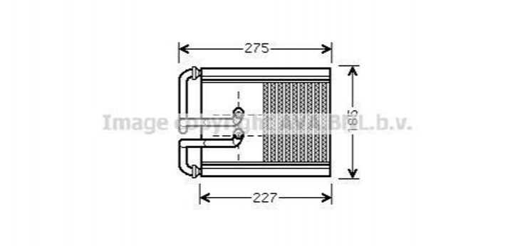 Радиатор печки AVA COOLING HY6168 KIA Sportage; Hyundai Tucson 971382E100 - изображение 1