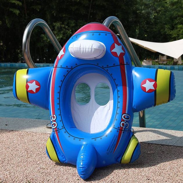 Надувной круг для детей с ножками Intex 59586 Самалёт - изображение 2