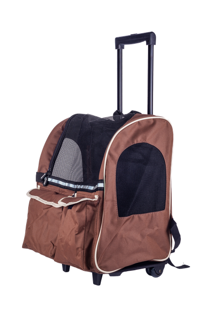 Рюкзак-візок для домашніх тварин SENFUL 3-In-1 Pet Trolley Brown - Фото 9 Рюкзак-візок для домашніх тварин SENFUL 3-In-1 Pet Trolley Brown - зображення 9