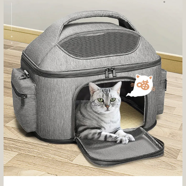 Сумка-переноска для домашніх тварин Lovoyager Portable Pet Carrier Bags, Синій - Фото 8 Сумка-переноска для домашніх тварин Lovoyager Portable Pet Carrier Bags, Синій - зображення 8