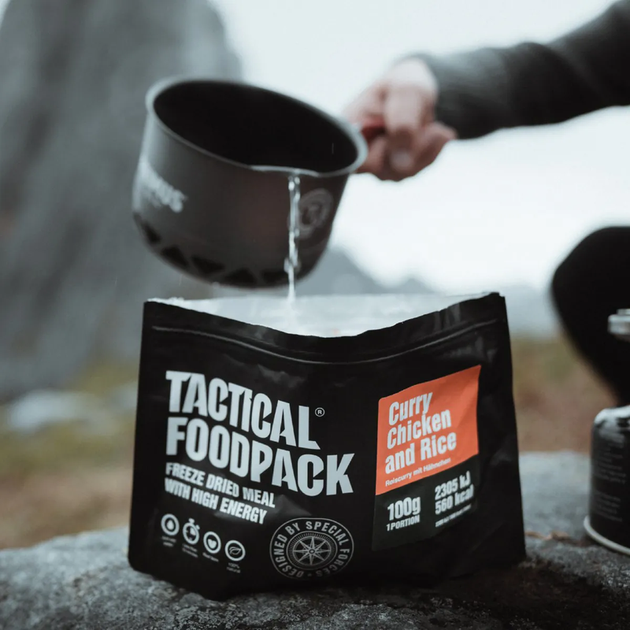 Сухий пайок Tactical Foodpack® - Каррі з рисом і куркою 90 г (16550510) M-T - Фото 2 Сухий пайок Tactical Foodpack® - Каррі з рисом і куркою 90 г (16550510) M-T - зображення 2