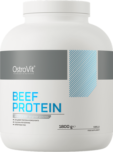 Protein OstroVit Beef Protein Vanilla 1800 g (5903933910161) - obraz 1