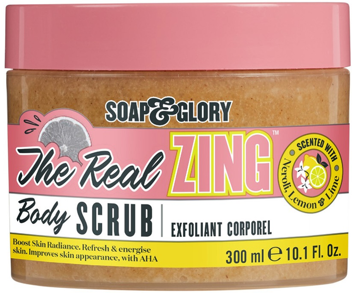 Скраб для тіла Soap & Glory The Real Zing Exfoliante Corporal 300 мл (5000167351422) - зображення 1