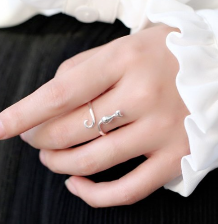 Кольцо Котик покрытие серебро 925 серебристый цвет Fashion Jewerly (II) 32215 - Фото 3 Кольцо Котик покрытие серебро 925 серебристый цвет Fashion Jewerly (II) 32215 - изображение 3