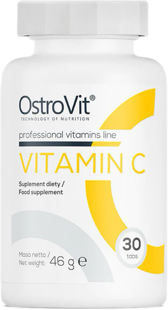 Харчова добавка OstroVit Vitamin C 30 таблеток (5903246223262) - зображення 1