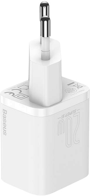 Ładowarka sieciowa Baseus Super Si Quick Charger 1C 20 W z przewodem USB-C - Lightning 1 m Biała (TZCCSUP-B02) - obraz 2