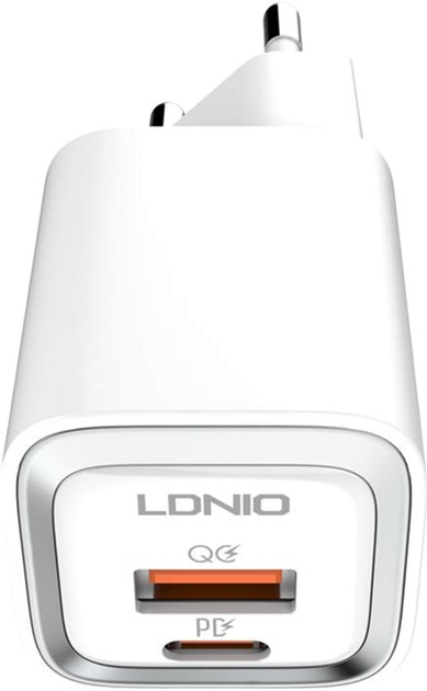Мережевий зарядний пристрій Ldnio USB-C 20 W + кабель Lightning (A2318C Lightning) - зображення 1