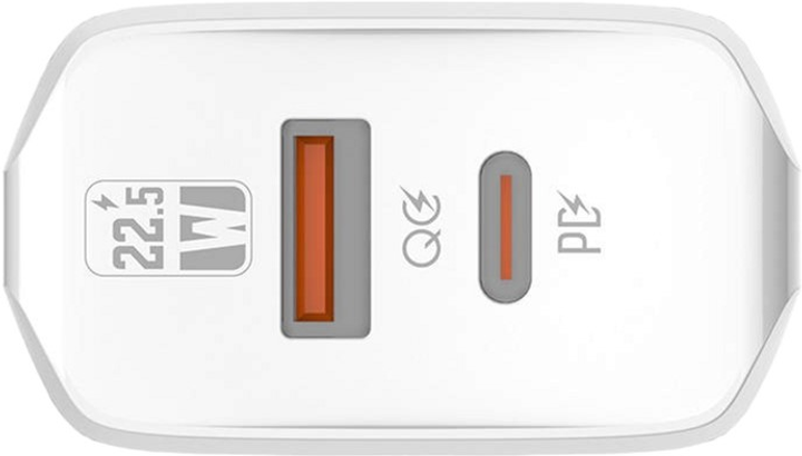 Мережевий зарядний пристрій Ldnio USB-C 22.5 W + кабель USB-C (A2421C Type-C) - зображення 2