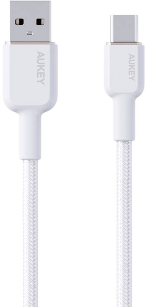 Kabel Aukey USB-A - USB-C 1 m Biały (CB-NAC1) - obraz 2