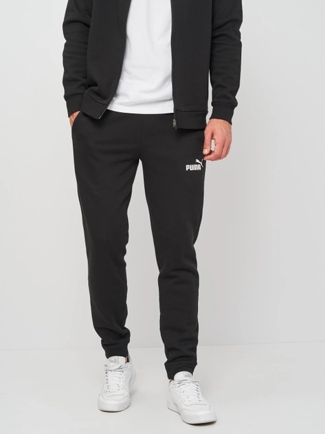 Спортивний костюм чоловічий Puma Clean Sweat Suit Fl 58584101 M Чорний (4063697380318) - зображення 4