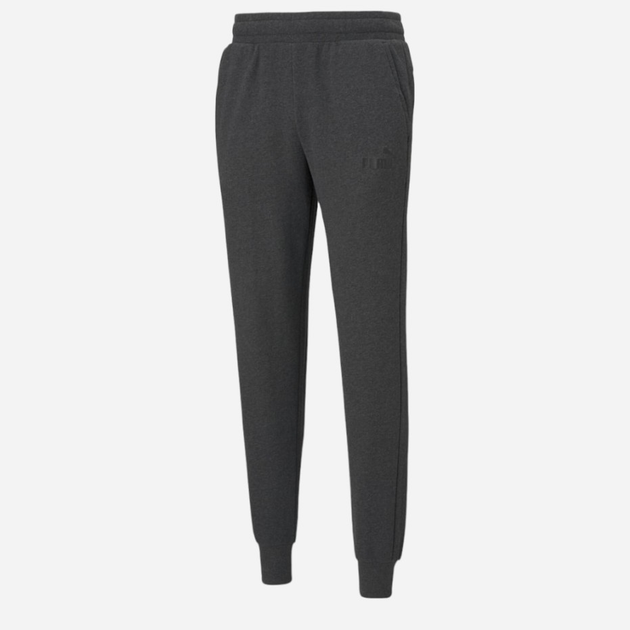 Spodnie dresowe męskie Puma Ess Logo Pants Tr Cl 58671607 L Ciemnoszare (4063697295896) - obraz 1