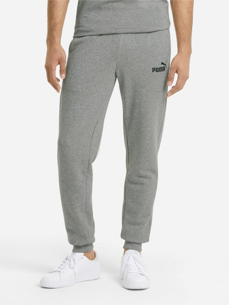 Spodnie dresowe męskie Puma Ess Slim Pants Tr 58674903 M Ciemnoszare (4063697288973) - obraz 1