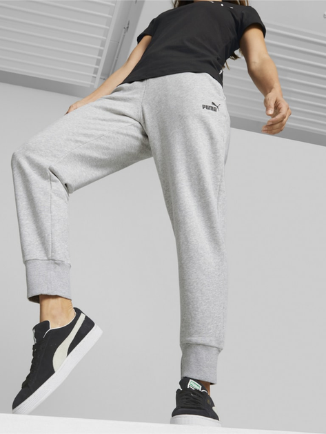 Spodnie dresowe damskie Puma Ess Sweatpants Tr Cl 58684204 S Szare (4063697168503) - obraz 1