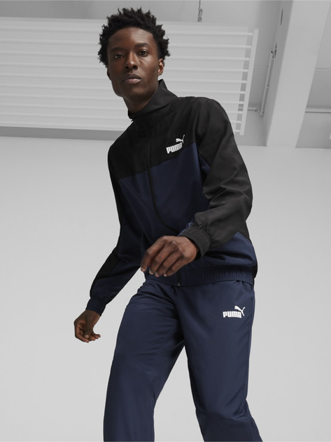 Спортивний костюм чоловічий Puma Woven Tracksuit 67888714 L Темно-синій (4099686732837) - зображення 1