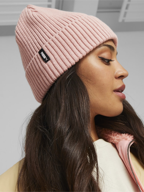 Czapka beanie Puma Classic Cuff Beanie 2482604 Różowa (4099683456729) - obraz 4