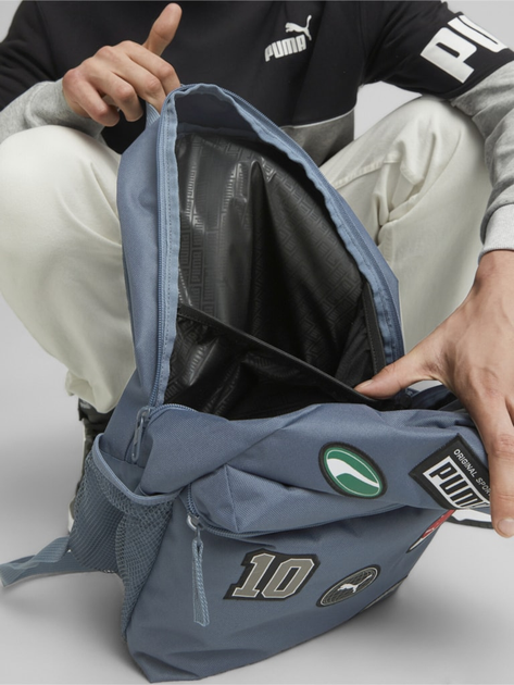 Plecak sportowy 22l Puma Patch Backpack 07919402 Błękitny (4065449749565) - obraz 5
