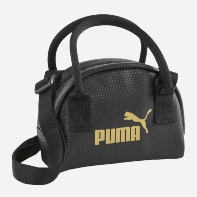 Torba sportowa damska ze sztucznej skóry Puma Core Up Mini Grip Bag 9027801 Czarna (4099685703623) - obraz 1