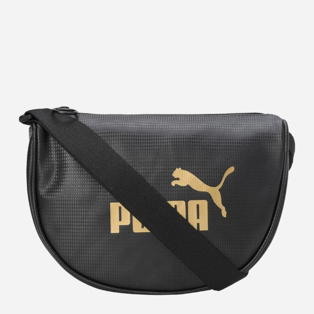 Спортивна сумка крос-боді через плече жіноча Puma Core Up Half Moon Bag 09028201 Чорна (4099685697946) - зображення 8