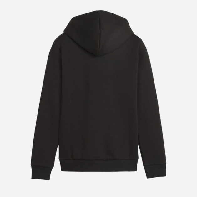 Chłopięca bluza z kapturem ocieplana Puma Ess+ 2 Col Big Logo Hoodie Fl 58698759 122-128 cm Czarna (4099685450213) - obraz 5