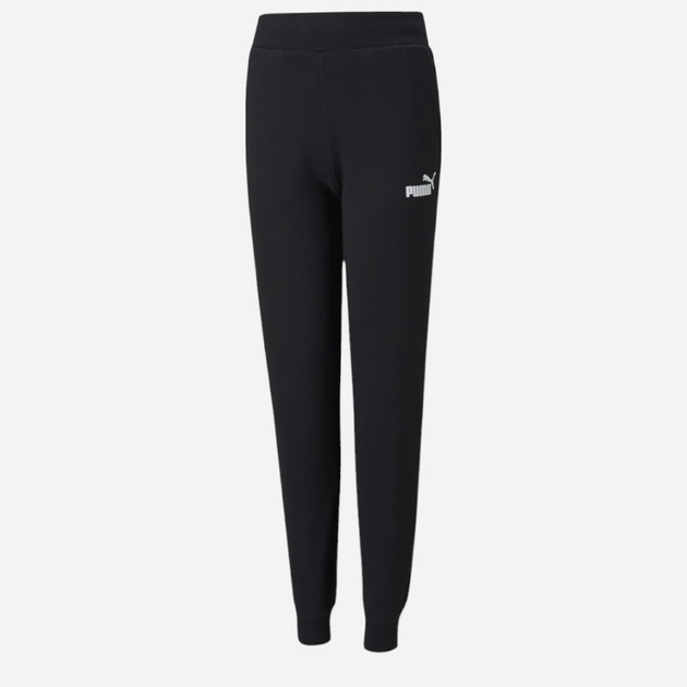 Підліткові теплі спортивні штани на флісі для дівчинки Puma Ess Sweatpants Fl Cl G 58703801 140 см Чорні (4063697161269) - зображення 1